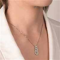 Collana Mirco Visconti Donna in Oro bianco Diamante 0.47 Ct Z772/10 - Z772/10